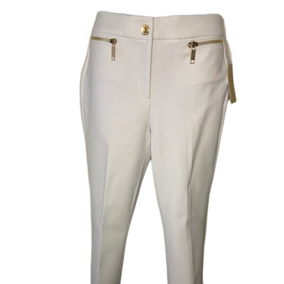 Michael Kors Off White Straight Pants Size 00 Brand New With Tags - Picture 1 of 8